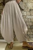 Tasha Cushion Cotton Sia Barrel Pant Stone